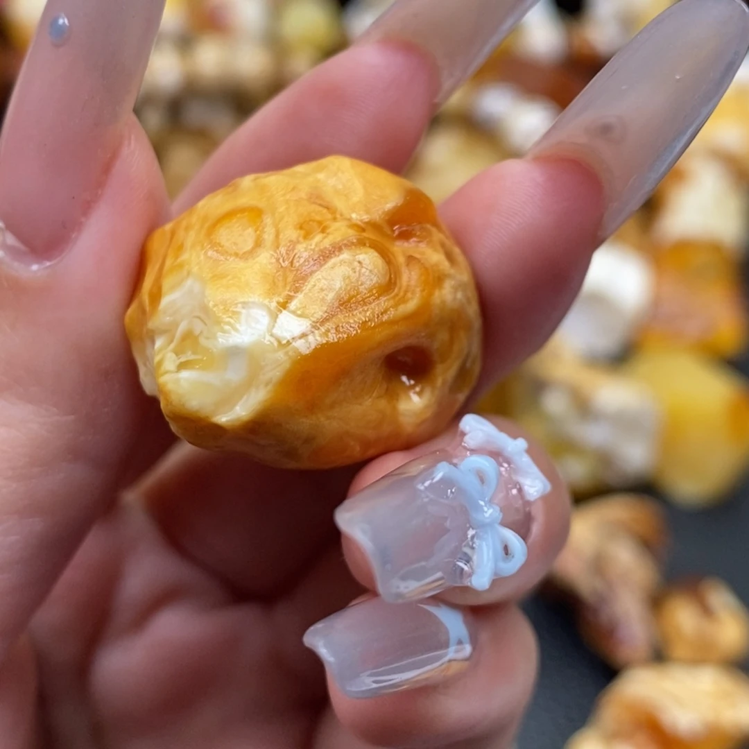 噼***龙定制琥珀未镶嵌蜜蜡