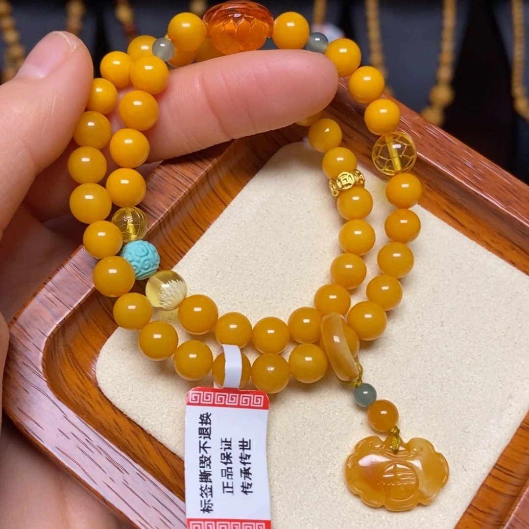 【闪购商品】蜜蜡手链未镶嵌手串