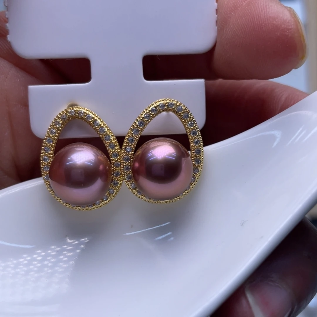 未镶嵌淡水珍珠耳饰