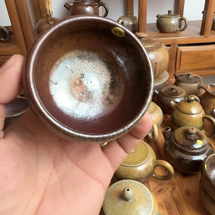 杯拙*木理柴烧古法烧制