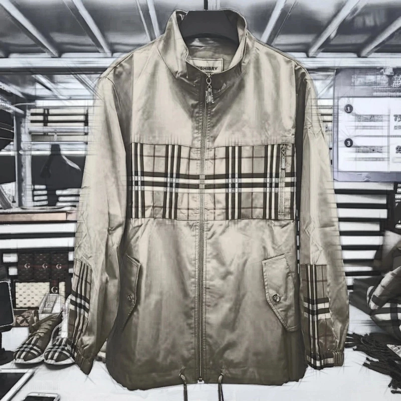 2024款轻奢薄款卡其色夹克【A】【A21QF33D12】【61】