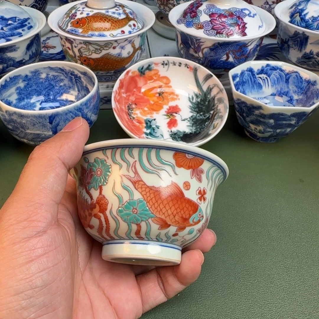 陶纯手工纯手绘茶具276