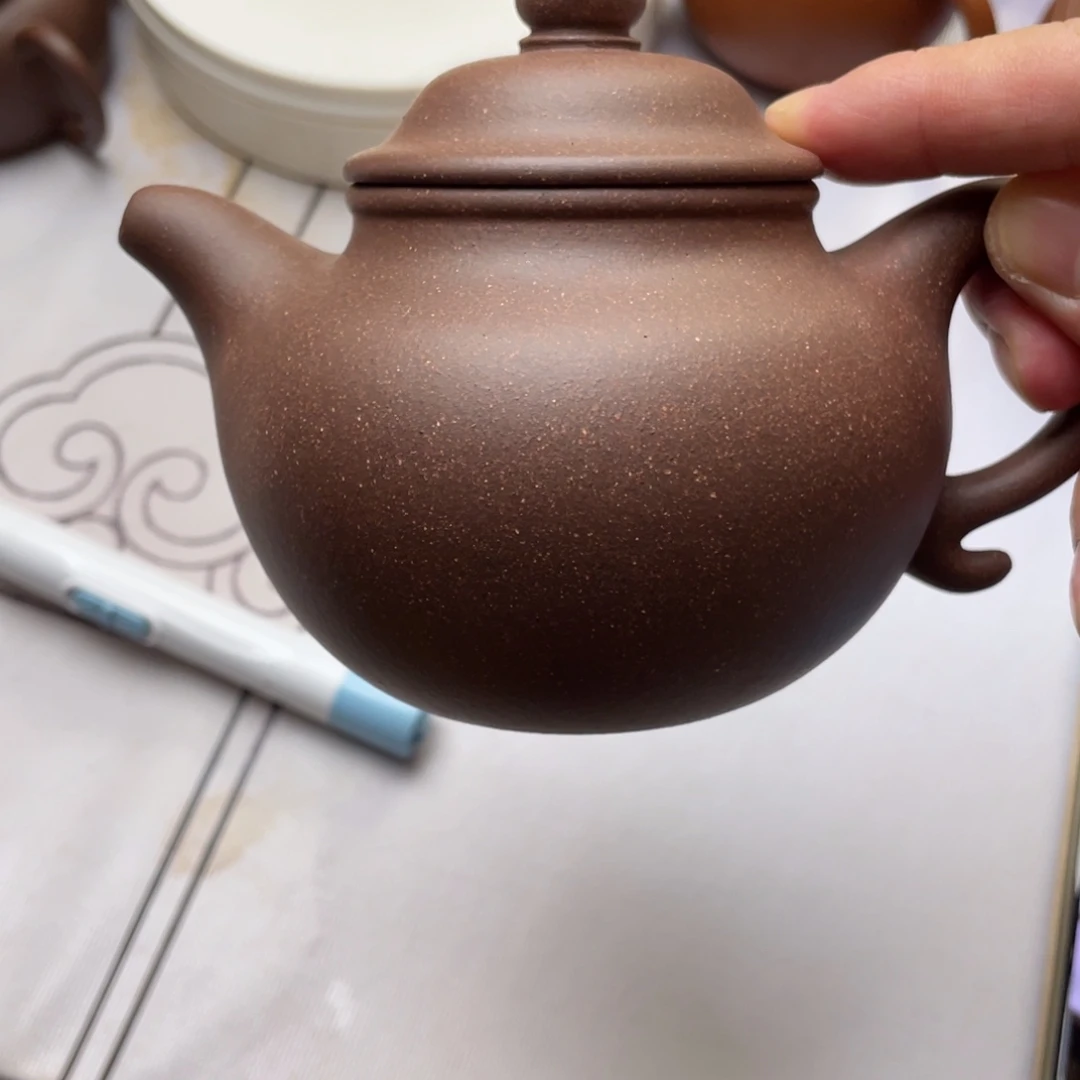 爱***周茶壶紫砂微瑕半手工