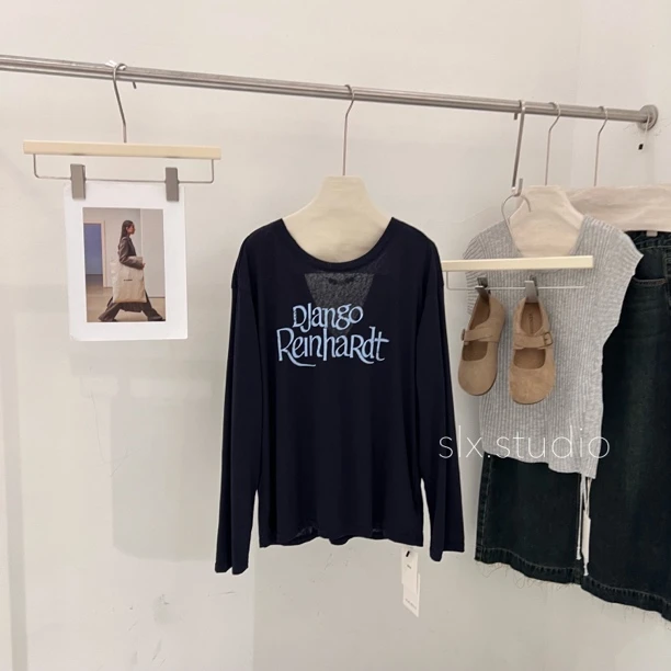 slx@ 657 字母英文罩衫