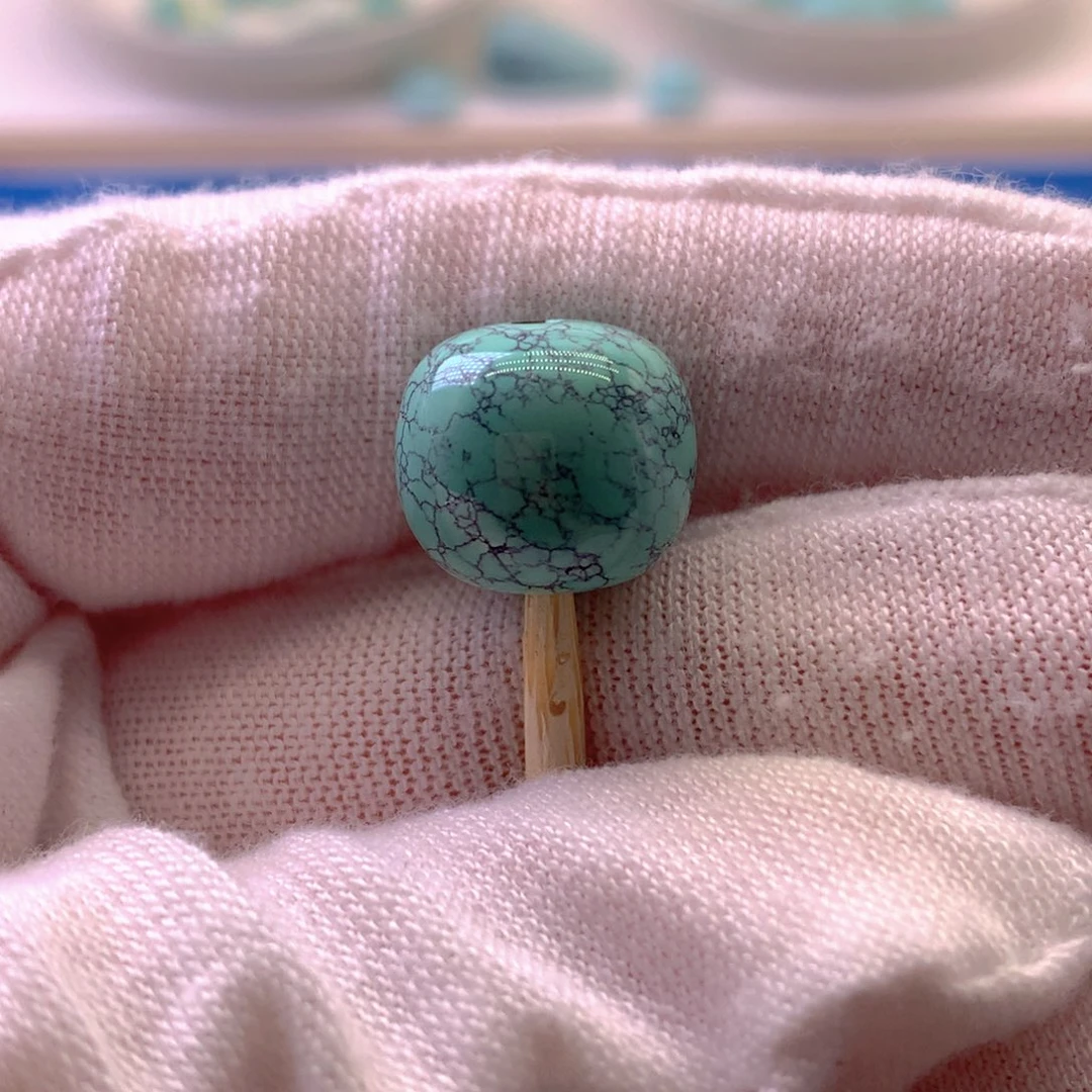 绿松石未镶嵌挂件12.3*11mm