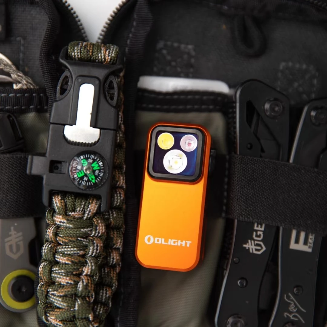 工具包户外便携磁吸三光源夹子灯强光聚泛光红光工作灯