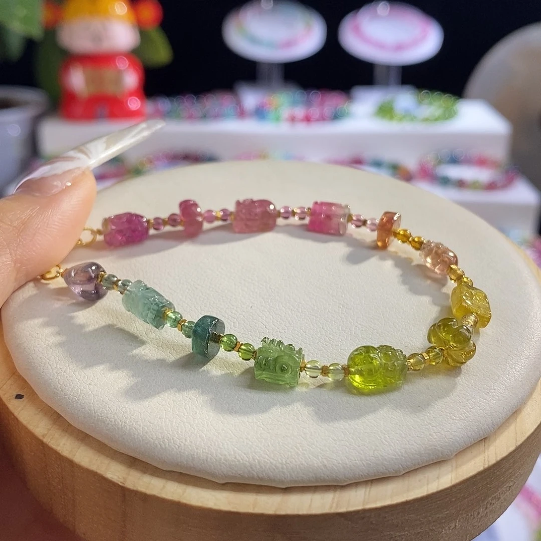 未镶嵌手链碧玺多宝