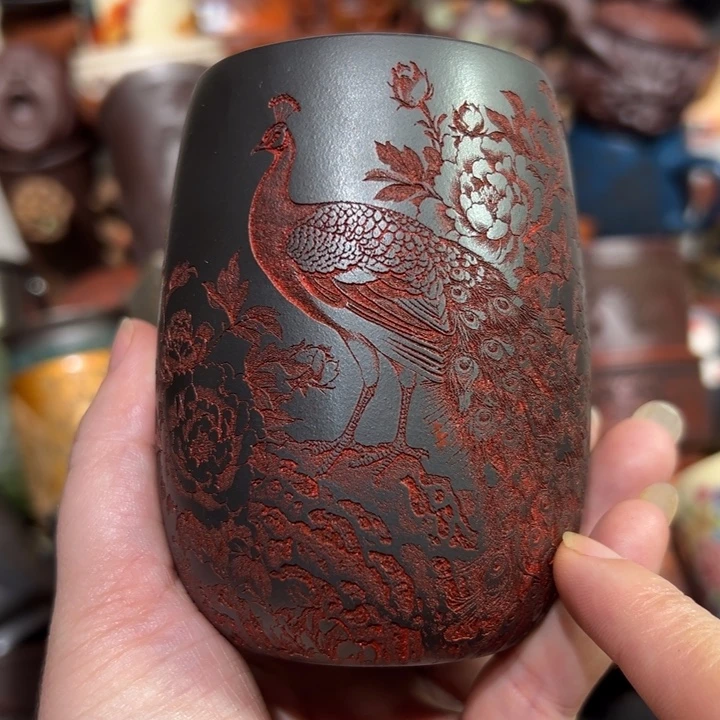 茶杯紫砂宜兴紫砂主人杯