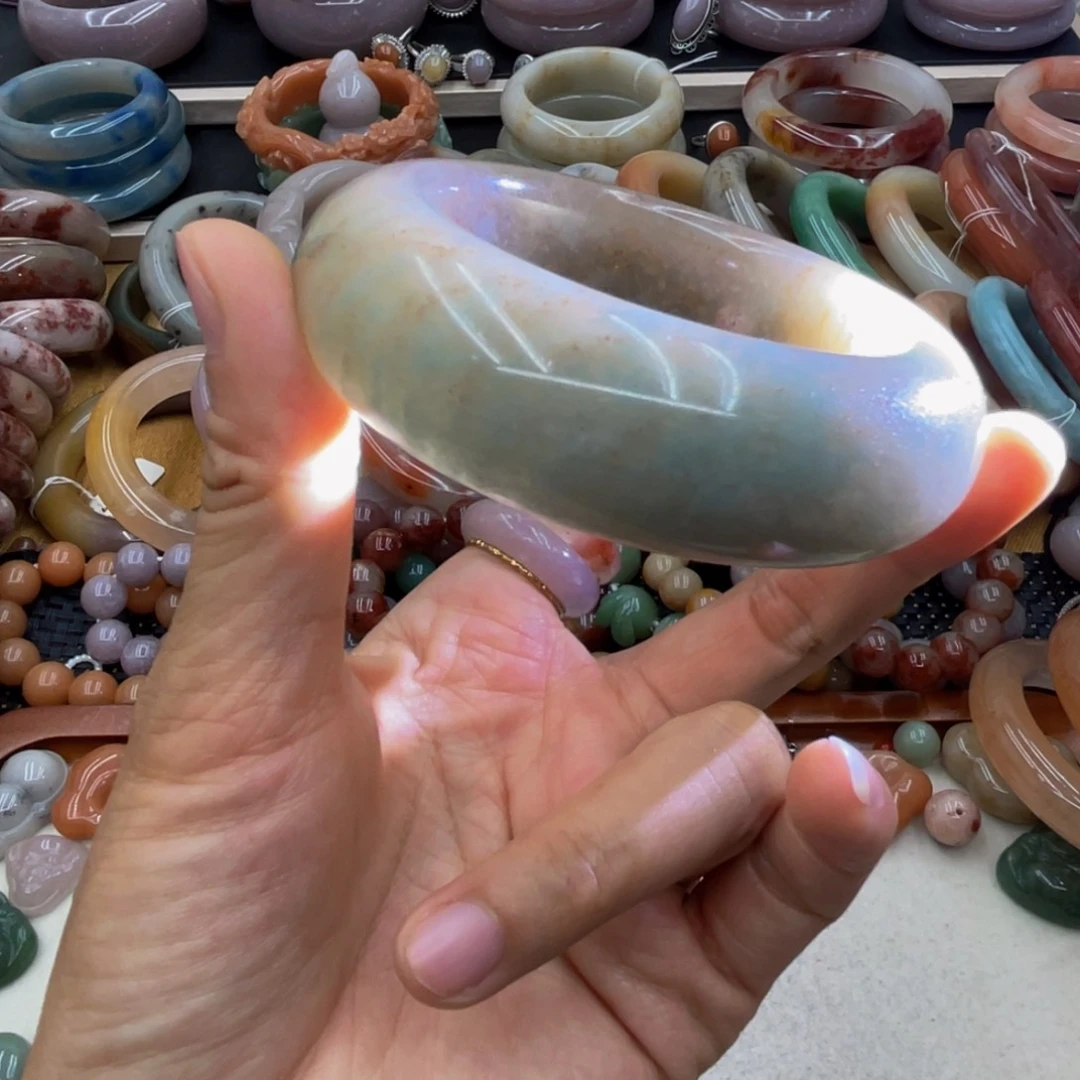 石英岩玉圈口56未镶嵌