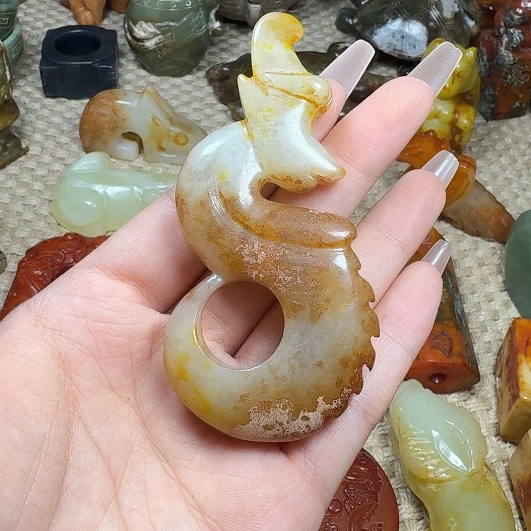 白玉菩提吊坠挂件