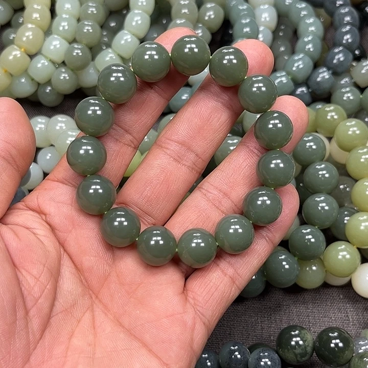 和田玉未镶嵌手链