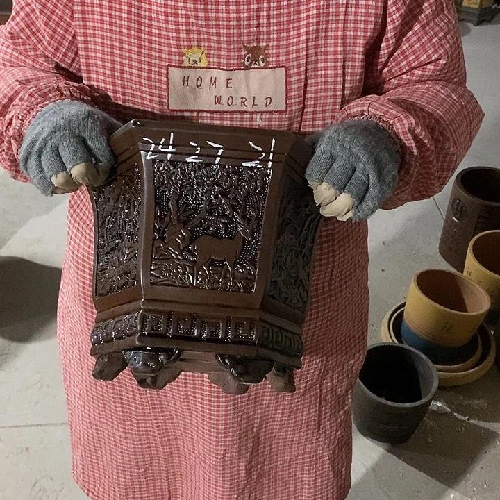 紫砂花盆紫砂花盆