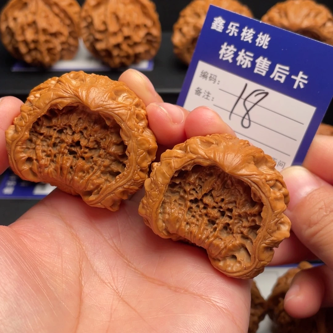 把件文玩核桃蛇头聚宝盆45全品18号