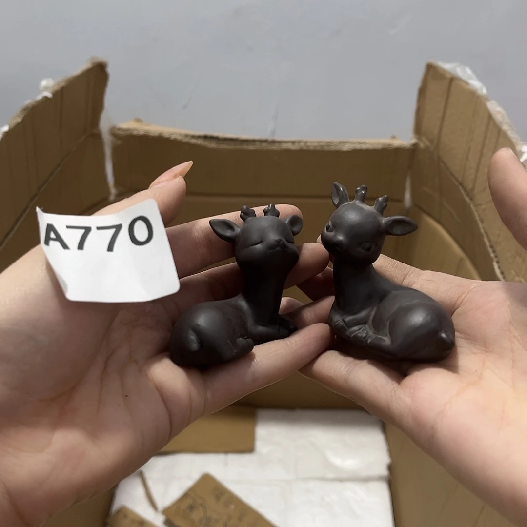 瓷片茶摆件工艺品摆件666