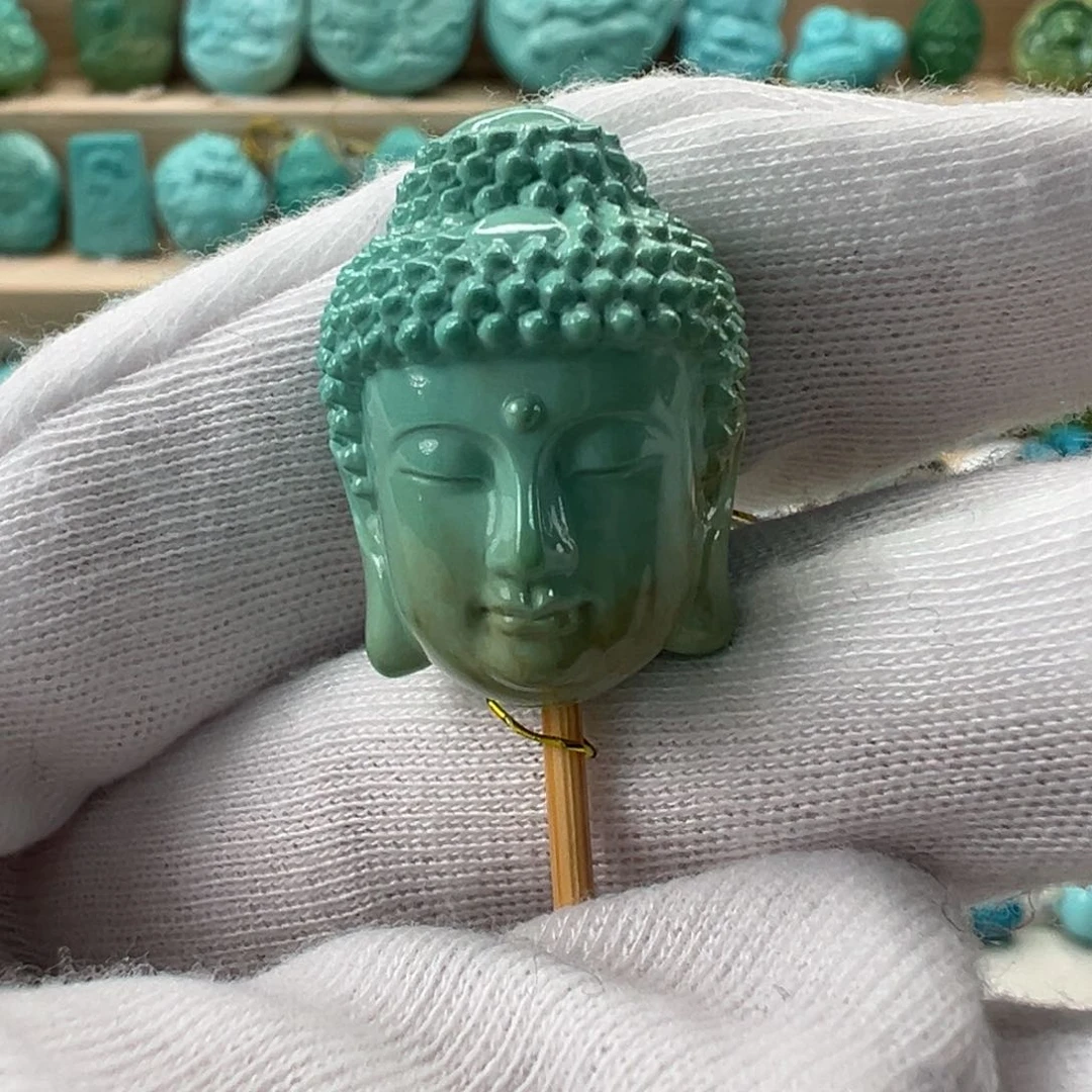 未镶嵌绿松石大日如来18.2mm