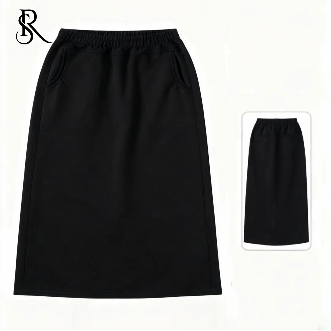 润铯之美双面真丝空气层棉半身裙流行款秋季上档次百搭高级时髦