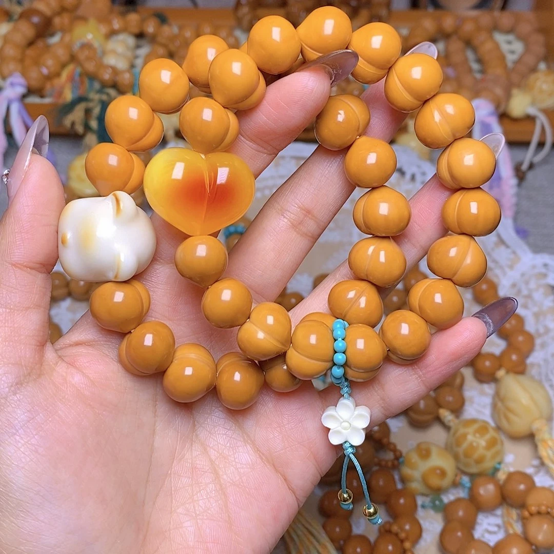 吊坠猴头核桃手串