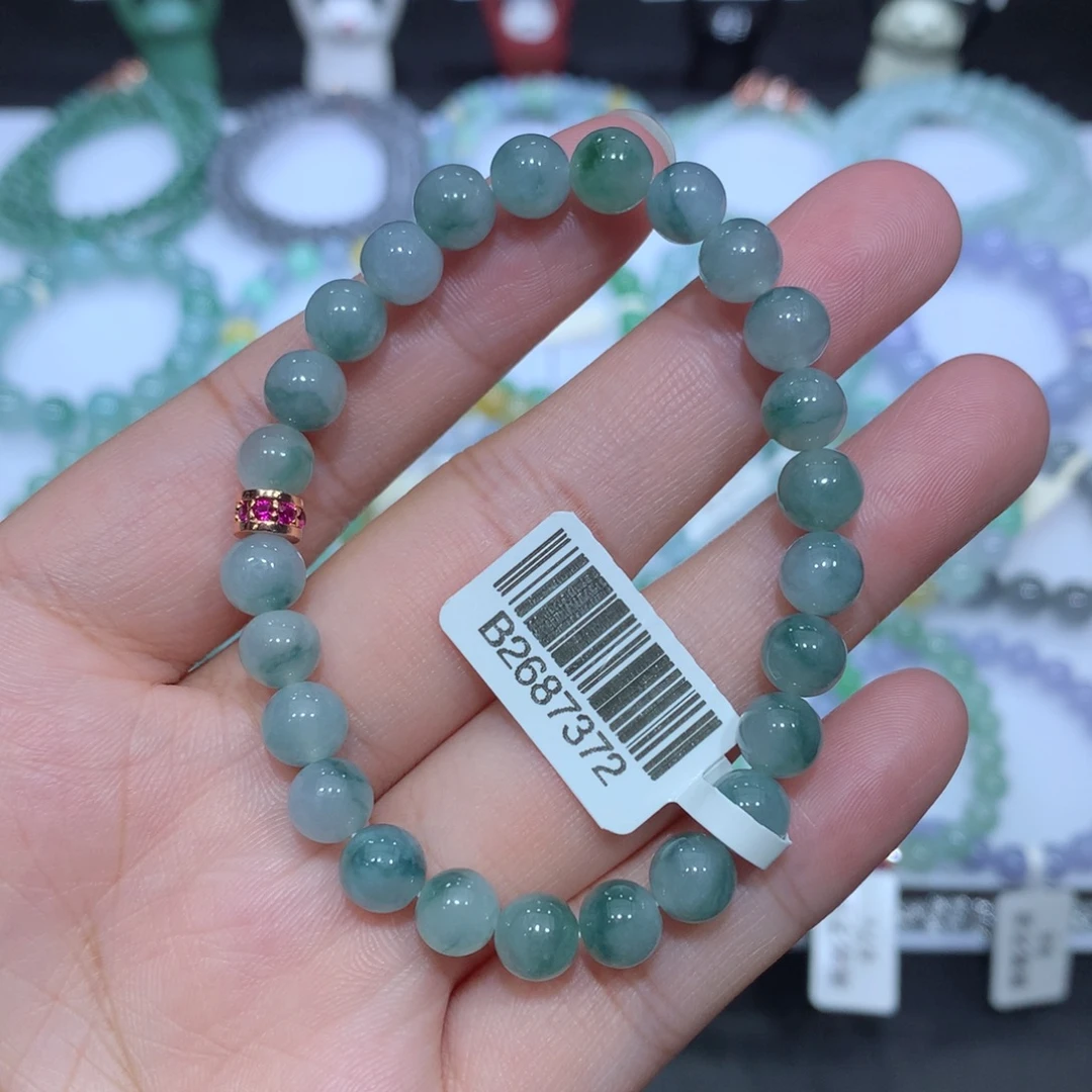 翡翠未镶嵌手串天然