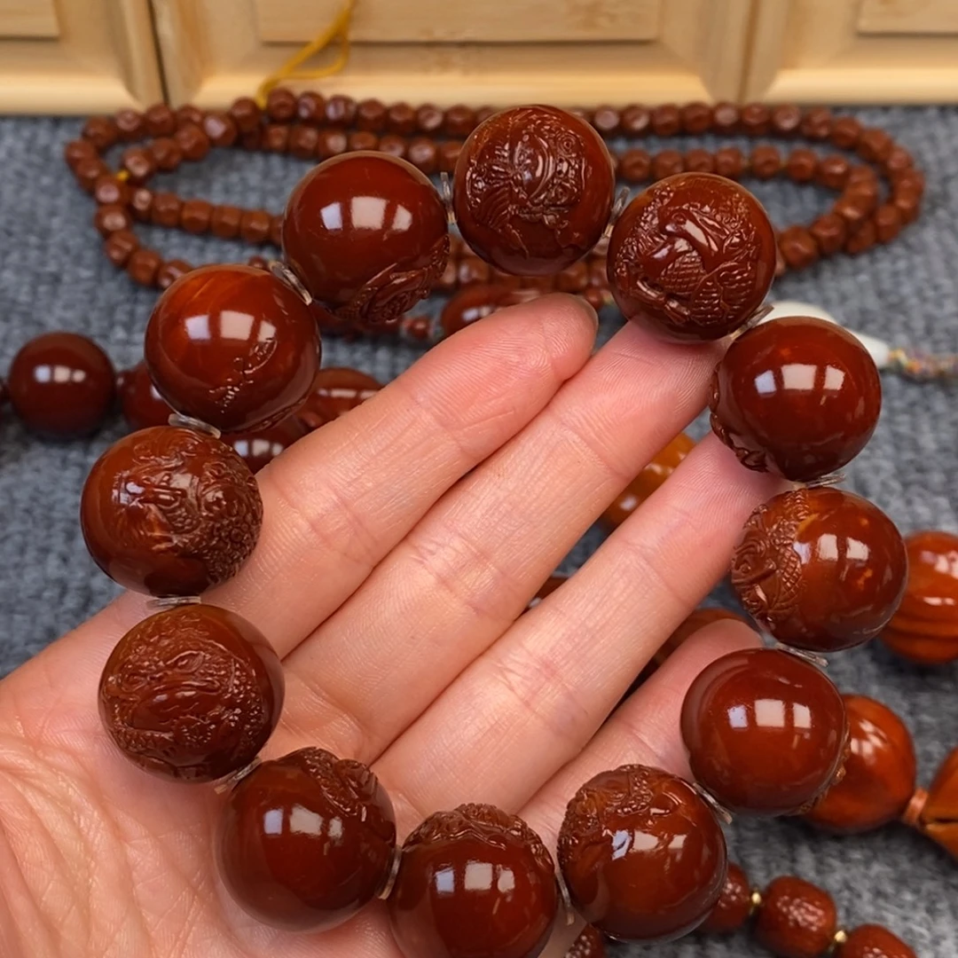 飞***）橄榄核手串/手链金蟾