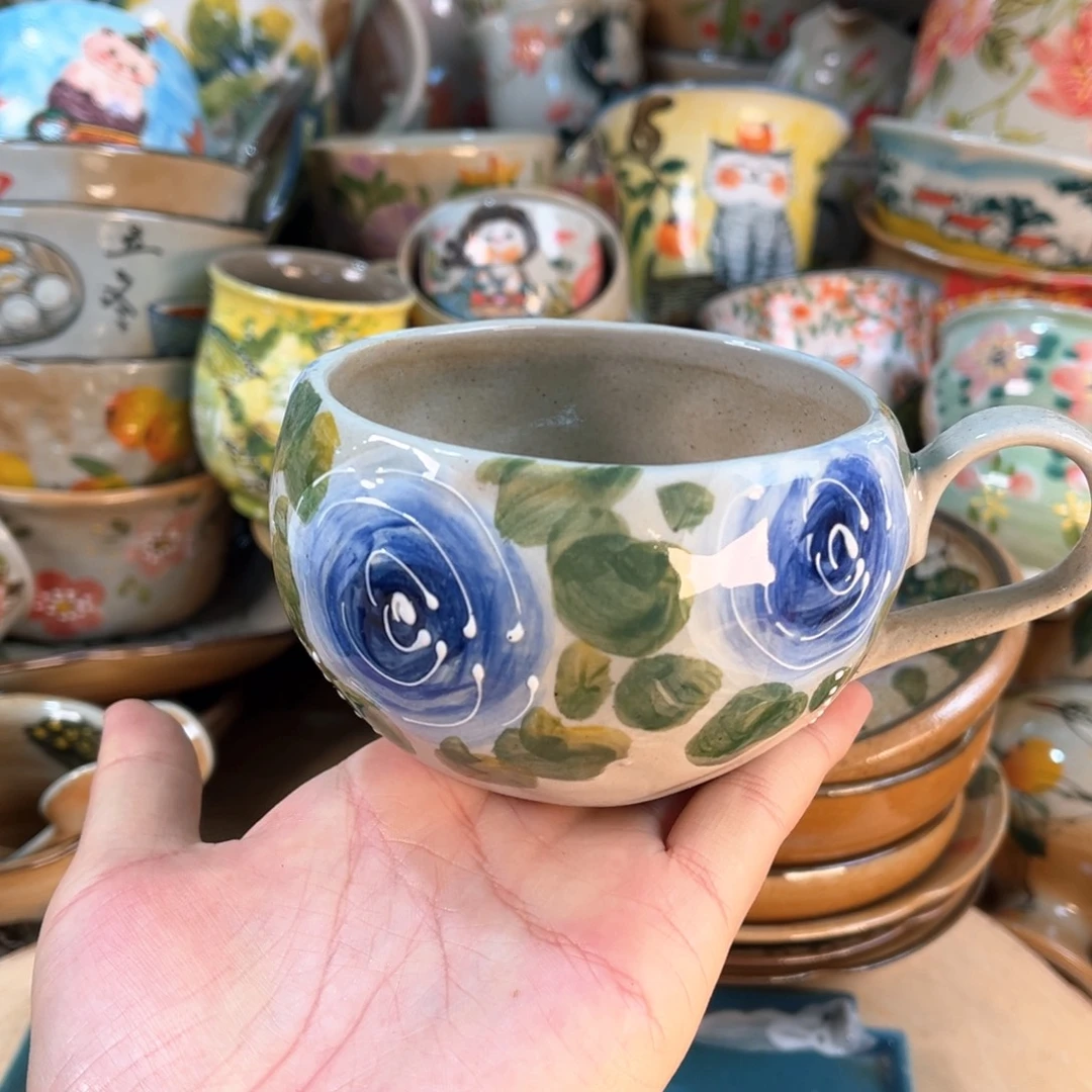 景德镇手工手绘杯