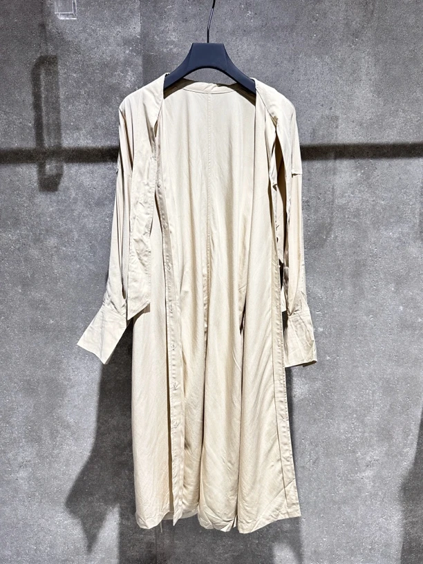 【Ann.G】N10106 春夏轻薄防晒腰带韩系长款风衣