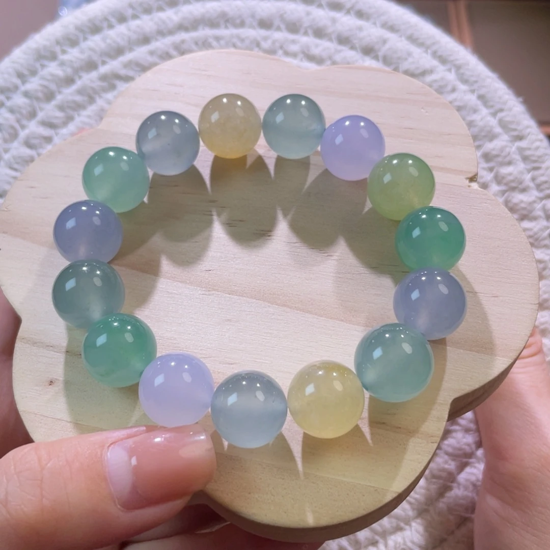 翡翠散珠天然缅a多宝手串