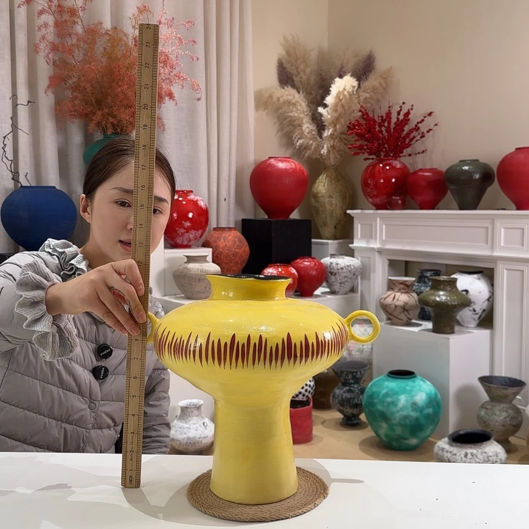 摆件花瓶口9高30闪拍98