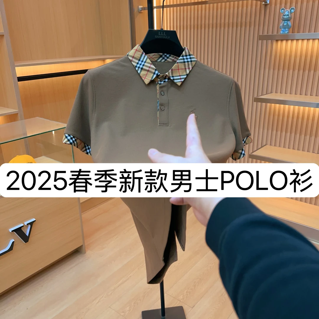 【ZYT】6696-夏季新款男士休闲百搭上衣修身纽扣潮流半袖 5-30A【XL】