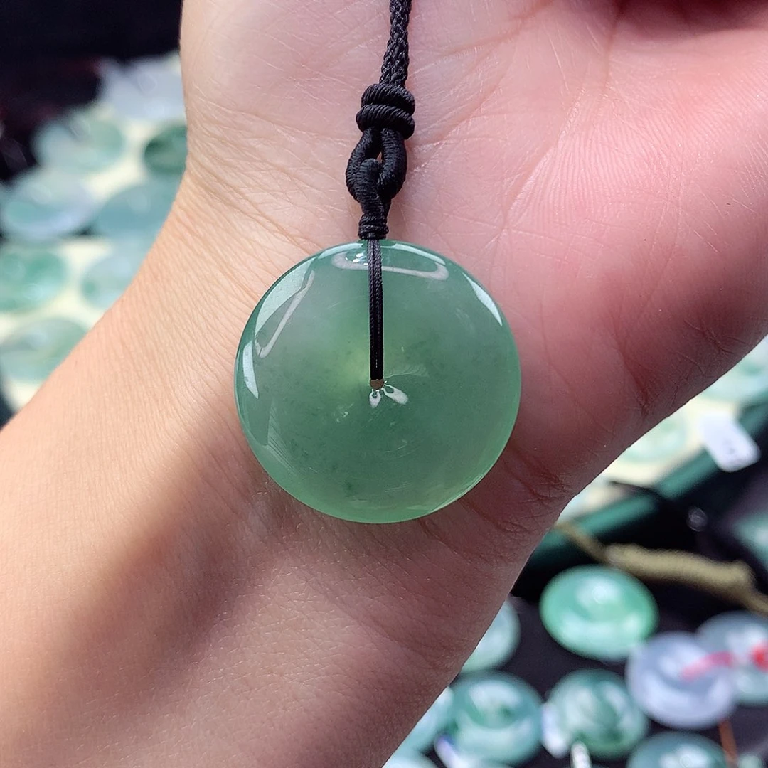 翡翠颈饰未镶嵌-****-尺寸25.2/5.5