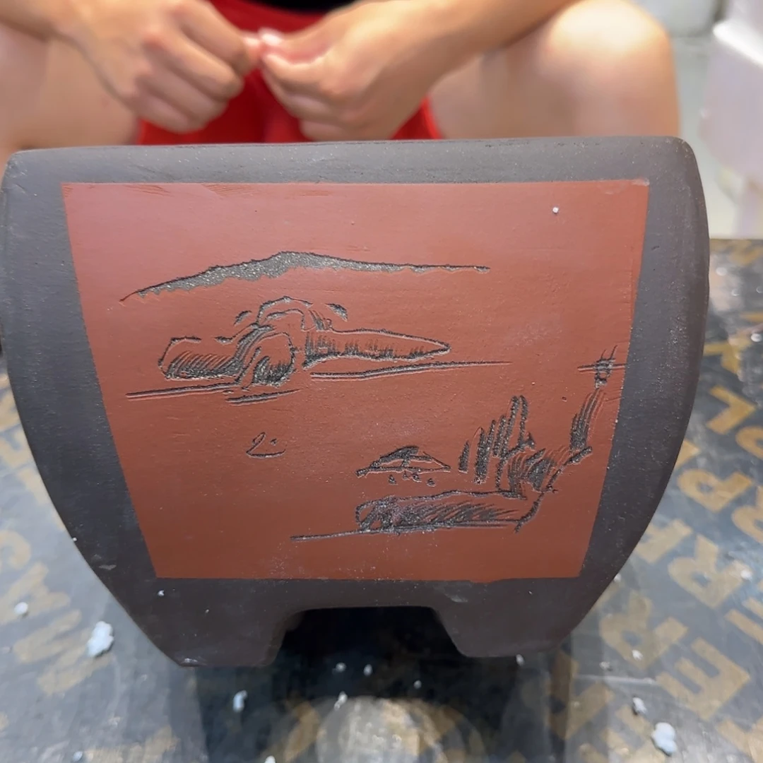 紫砂花盆紫砂口径口径20