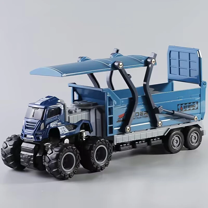 合金工程自卸车【车头合金】26厘米惯性模型玩具 电商装