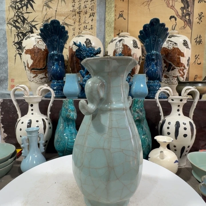 瓷片手工制作陶瓷摆件
