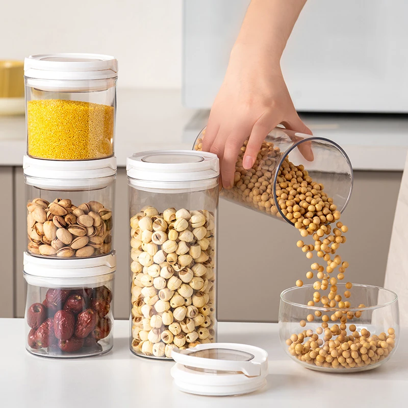 板扣密封罐食品级防潮咖啡豆子厨房香料干货储物罐五谷杂粮收纳盒