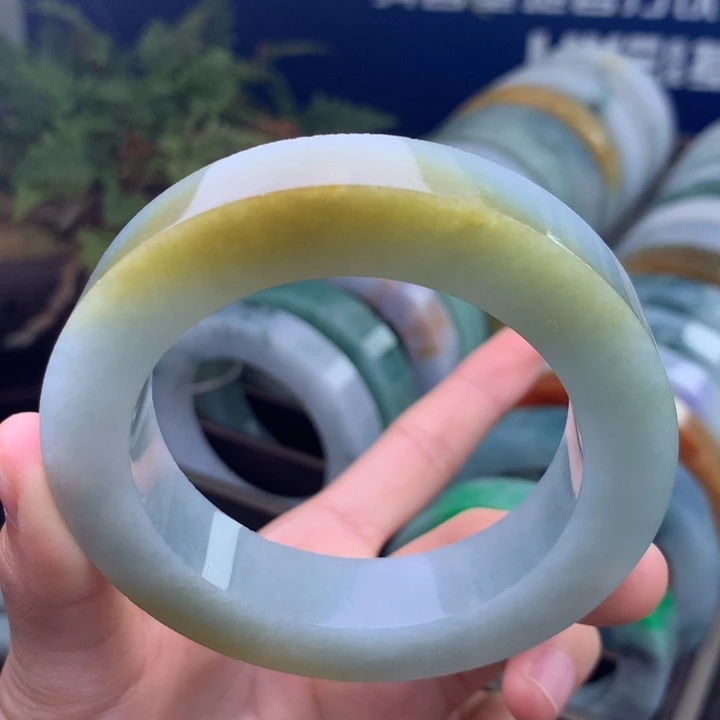 定制翡翠未镶嵌手镯定制不退不换