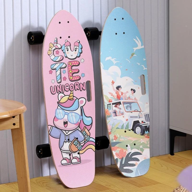 直播专属威科笛陆地冲浪板滑板弹簧桥专业免蹬地刷街代步初学者