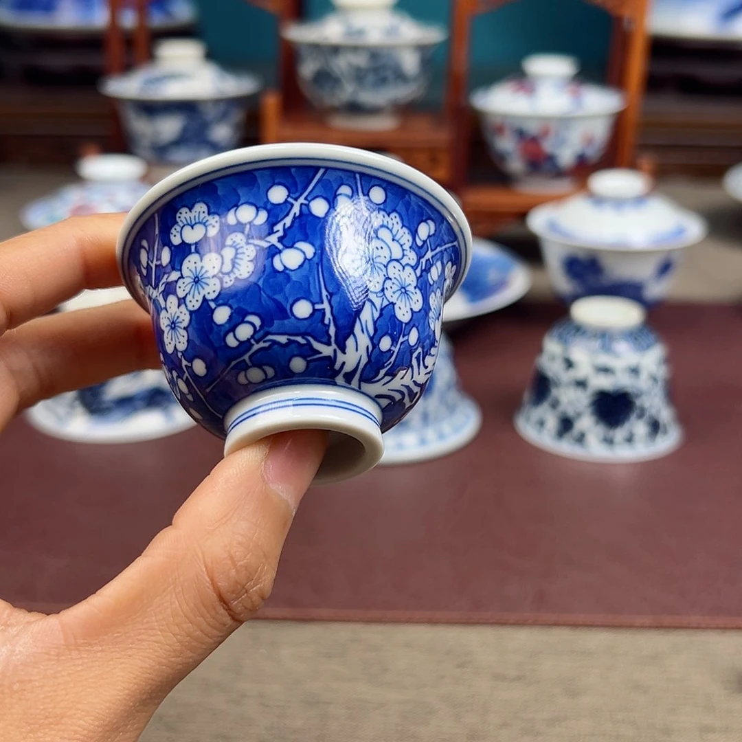 景德镇冰梅小压手杯