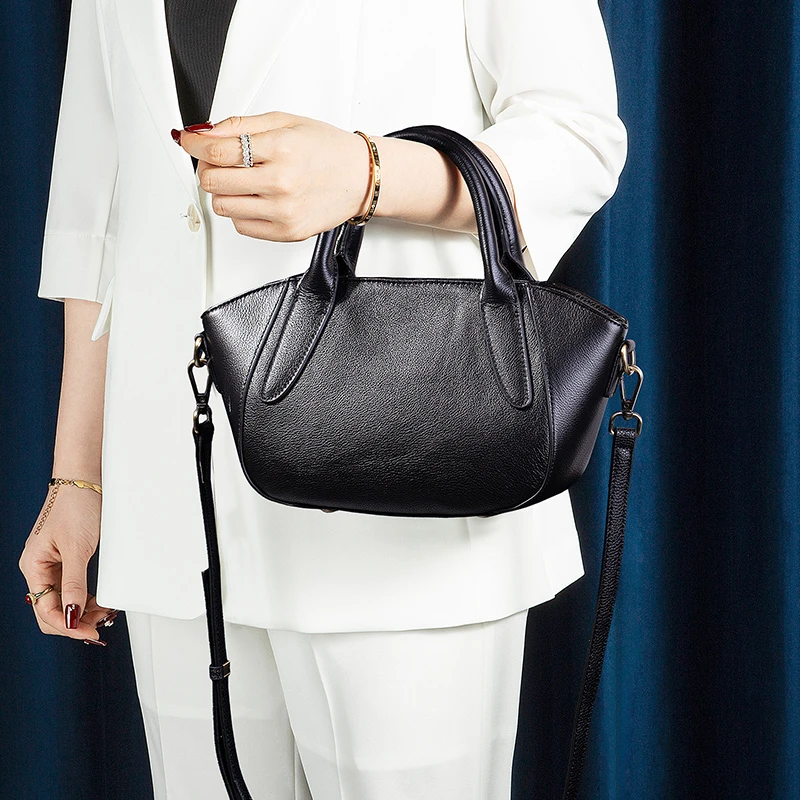 2025秋冬新款真皮托特包放雨伞水杯纯牛皮大容量斜挎手提包女百搭