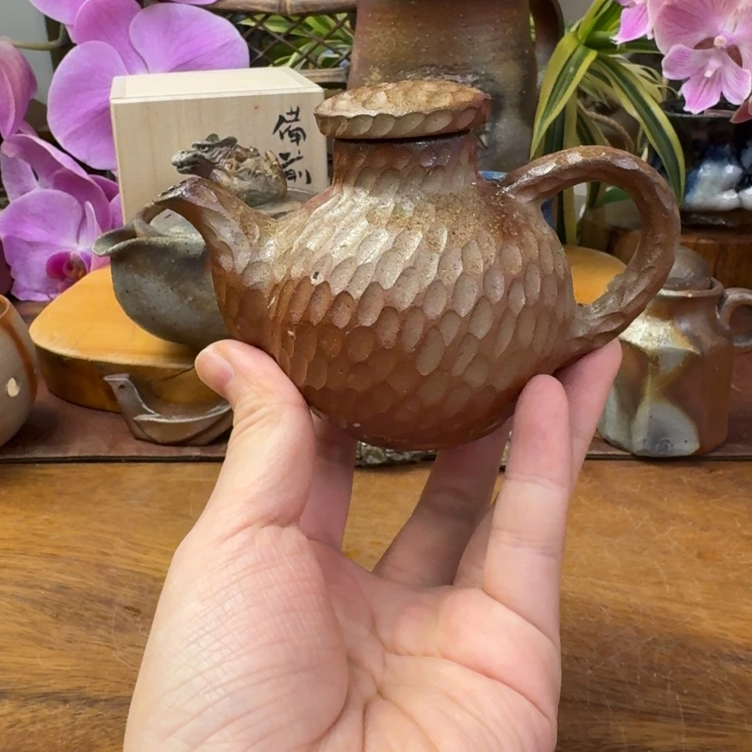 梅***儿本山和泉备前烧后手壶福利一口价