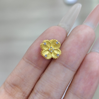 足银银制品 【小北珠宝】足银花朵配件【尺寸约8*8mm】6-