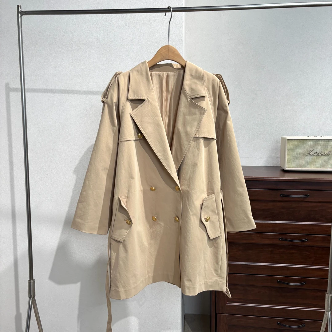 SY184时尚彩色风衣外套