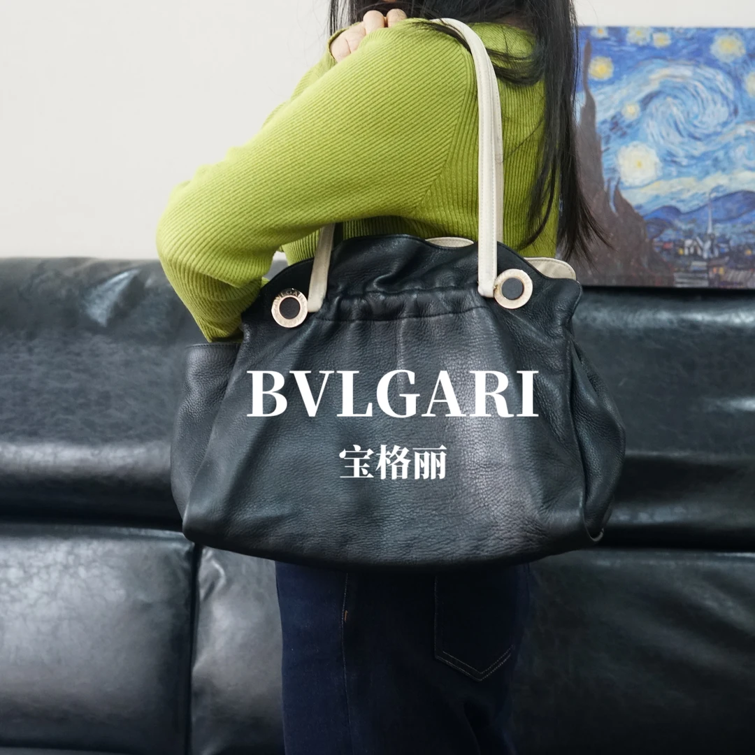 95新 BVLGARI/宝格丽 宝格丽黑色单肩包/JJ12815818/5818