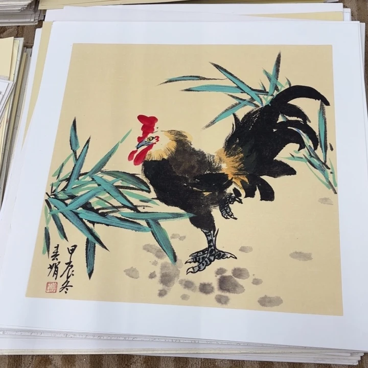 国画花鸟等多种鸟类和动物