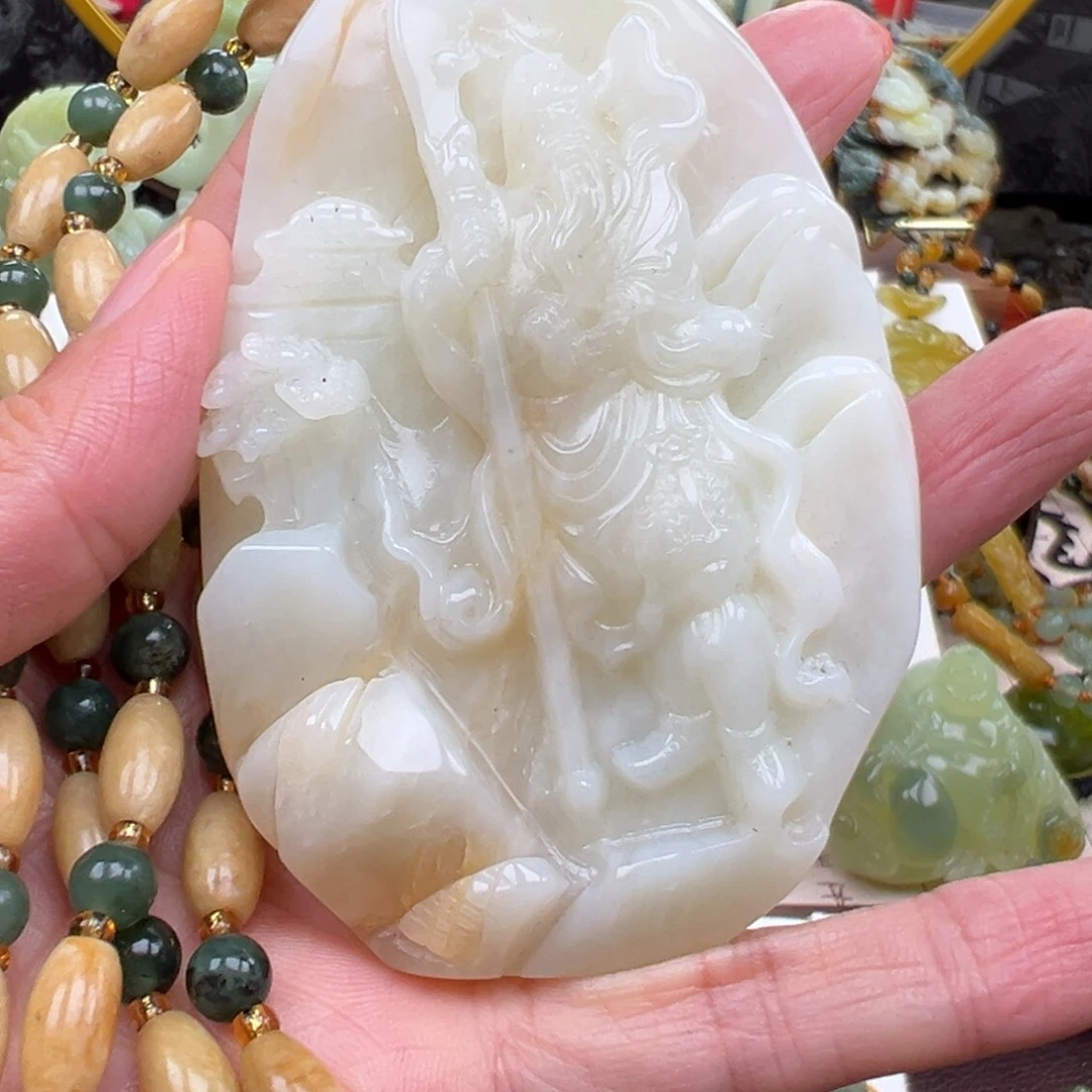 岫玉未镶嵌挂件挂件