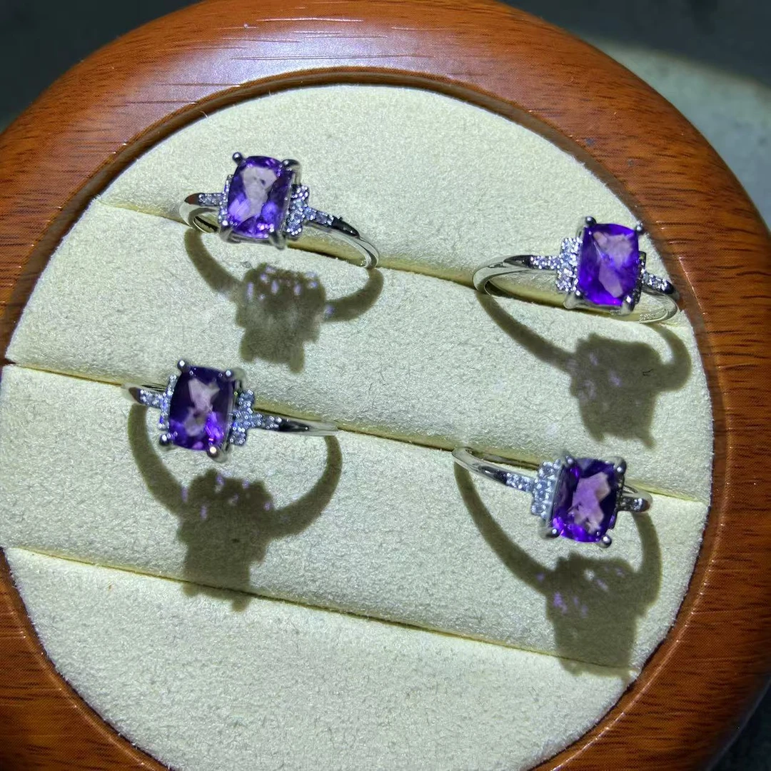 紫水晶戒指  多样性发其一【SJ0119】