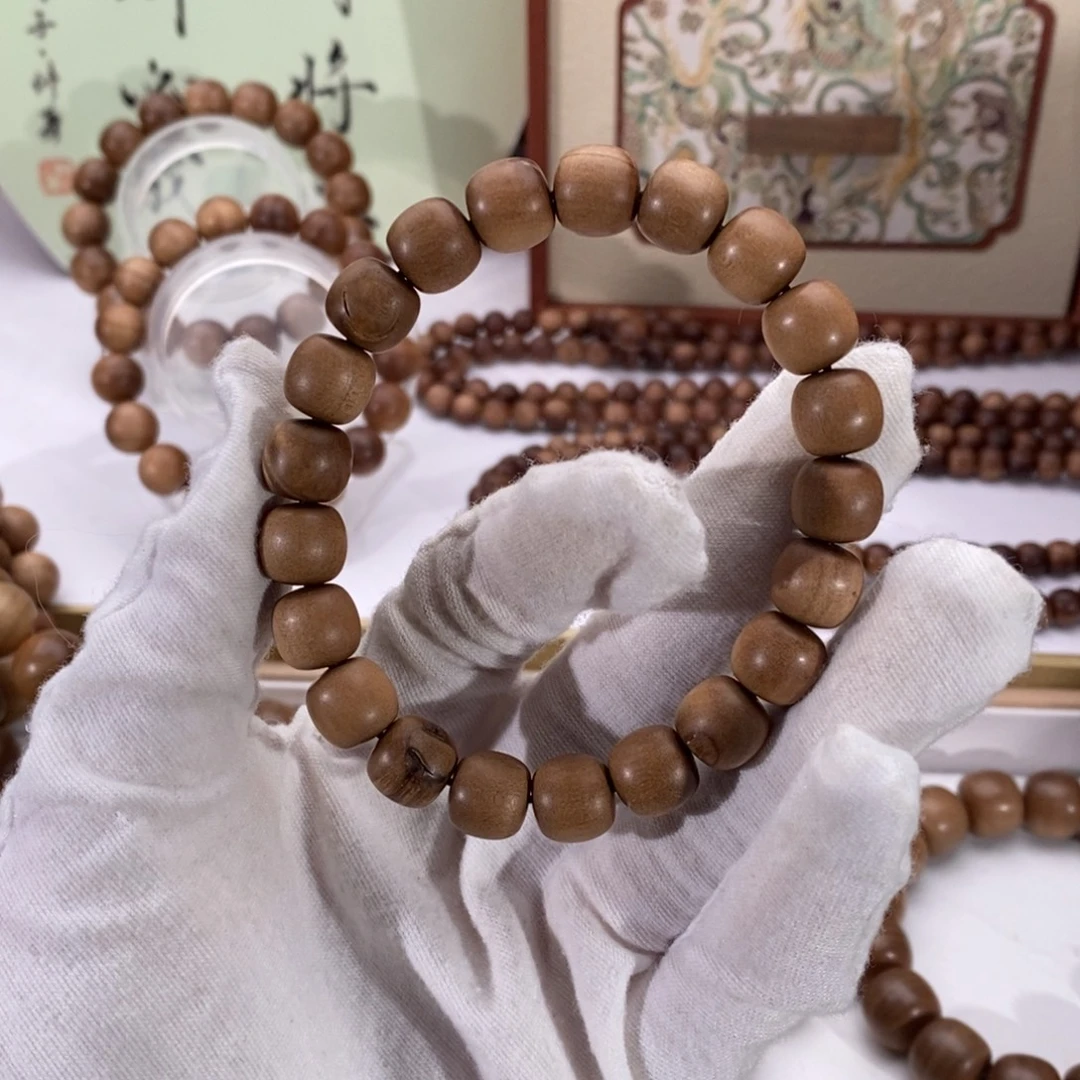 檀香木手串/手链顺纹黑肉10*10瑕疵福利