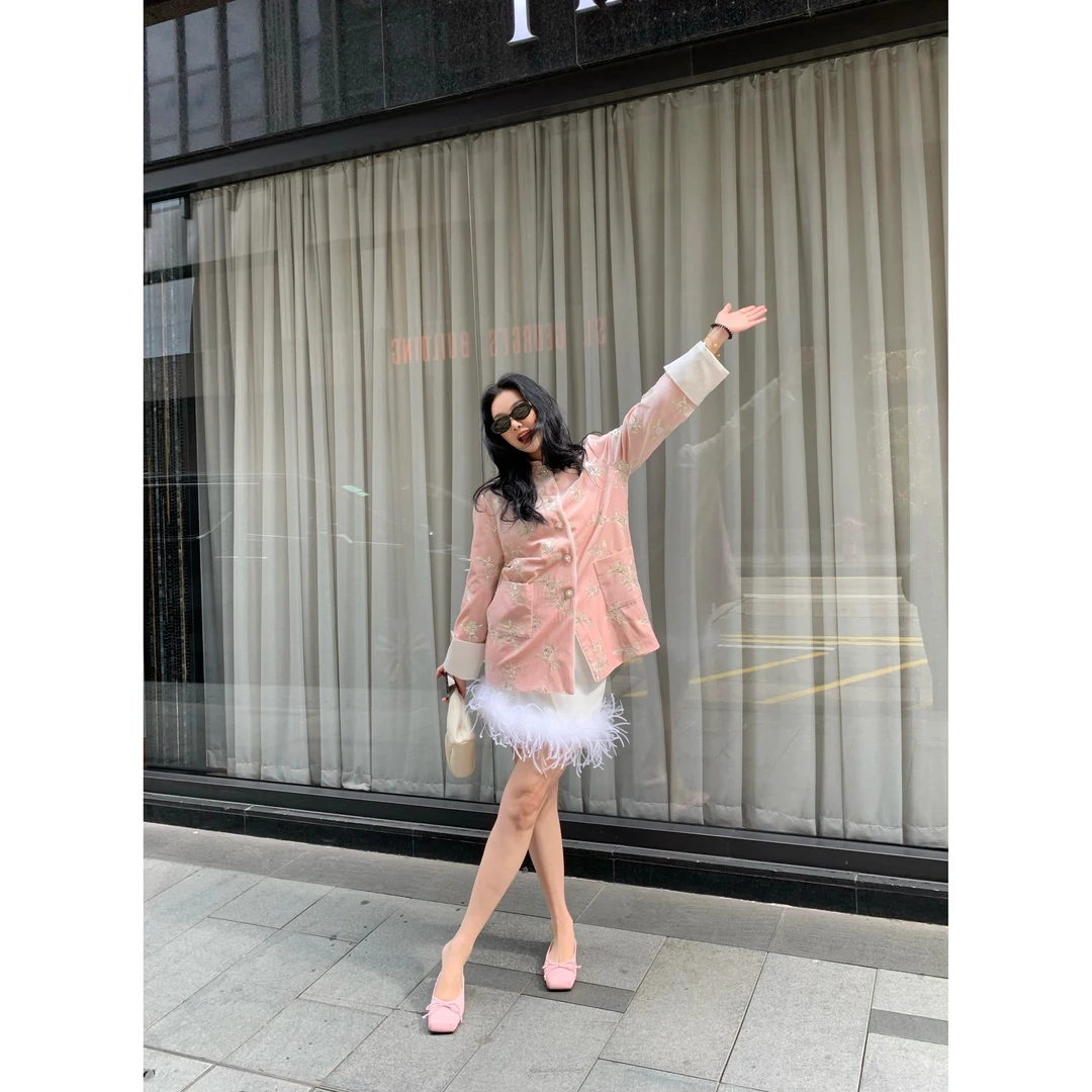 Yy 甜也云蔚 法式气质时尚百搭休闲套装Yy267