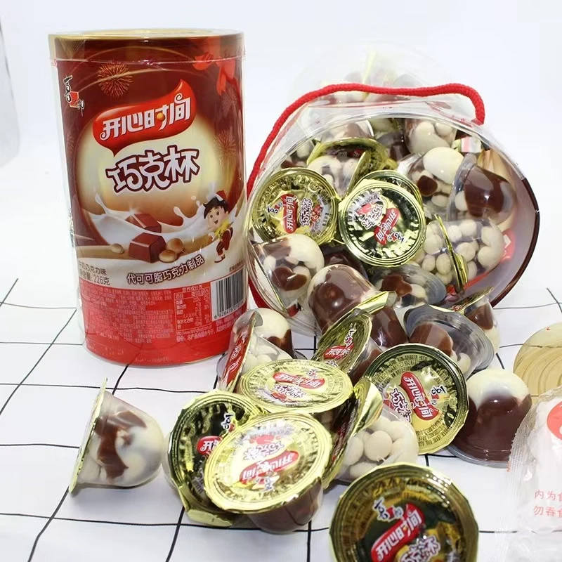 喜之郎开心时间牛奶巧克力味巧226g克杯