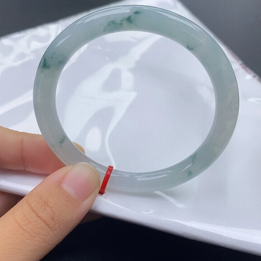 翡翠未镶嵌手镯（圆镯）5455圈