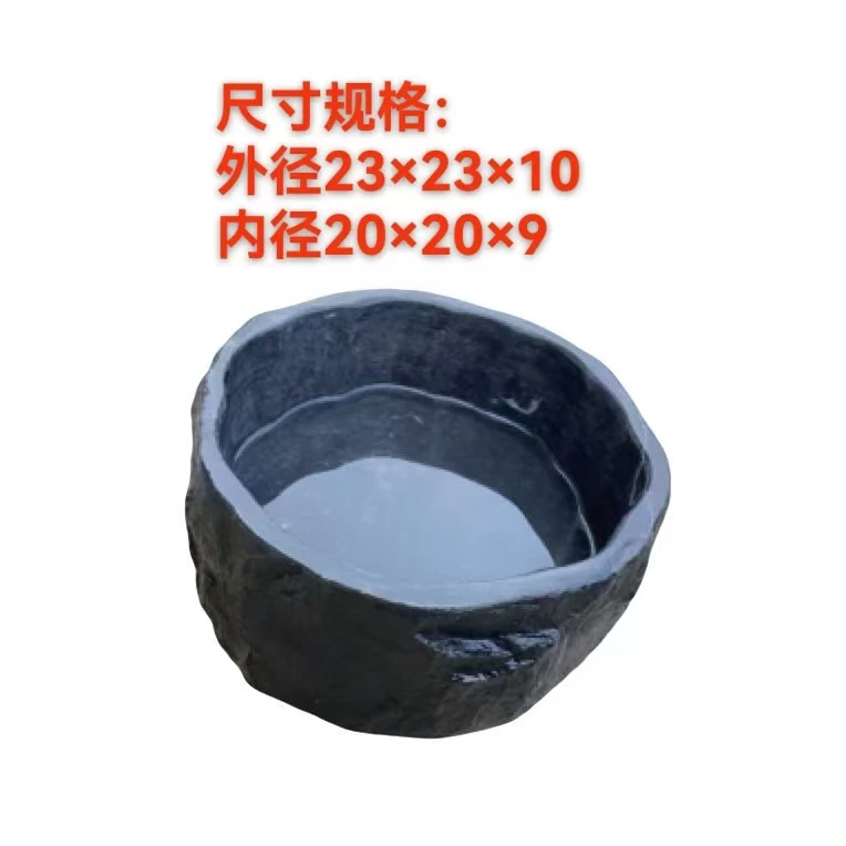 贵州原石石材青龙石手工制作聚宝盆花盆摆件醒花桶老石匠石器