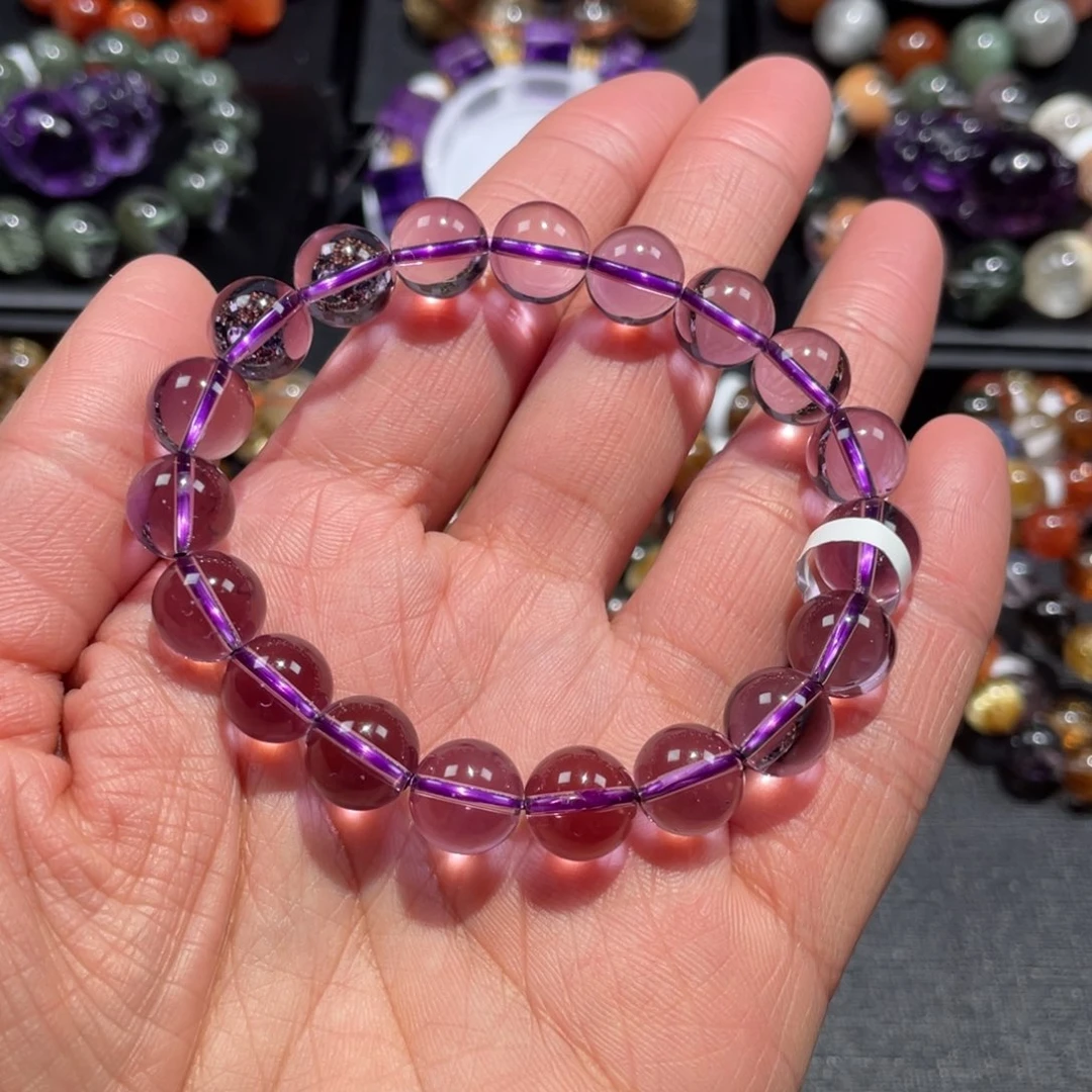 水晶手链未镶嵌紫水晶10mm左右